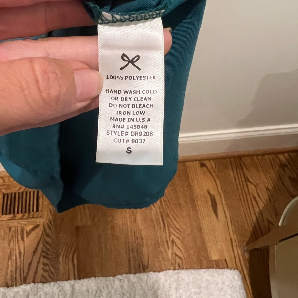 Unique green color cocktail dress